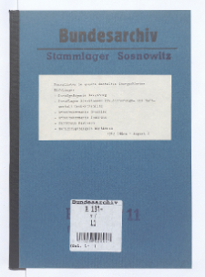 Namenlisten in andere Anstalten übergeführter Häftlinge