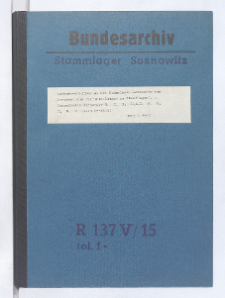 Aufnahmeersuchen an das Stammlager Sosnowitz zum Strafvollzug (Verurteilungen zu Straflager).- Einzelfälle Buchstabe B, C, D, G, L, P, R, S, T, W, Z (auch Urteile)