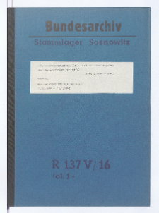 Lebensmittelverwaltung (mit statistischen Angaben über Belegstärken für 1944)