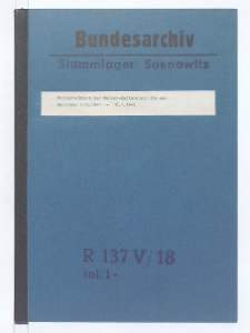 Fernsprechbuch der Männer-Haftanstalt für den Zeitraum 1. Dez. 1941 - 18. Jan. 1945