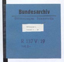 Häftlingskartei. Buchstabe A - Bar